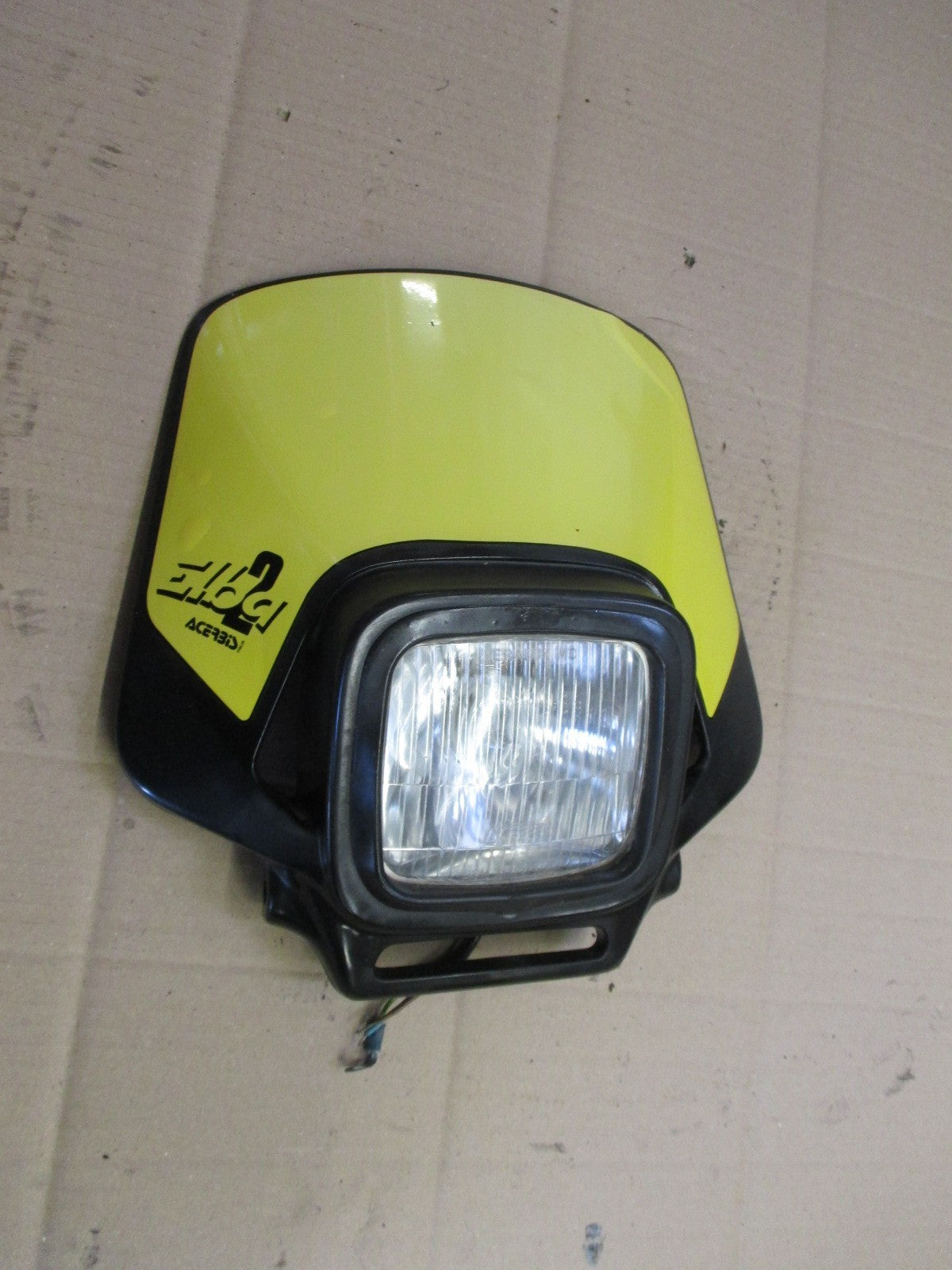 Tête de fourche + Phare ACERBIS pour moto cross trail enduro DTMX TY XLS autres