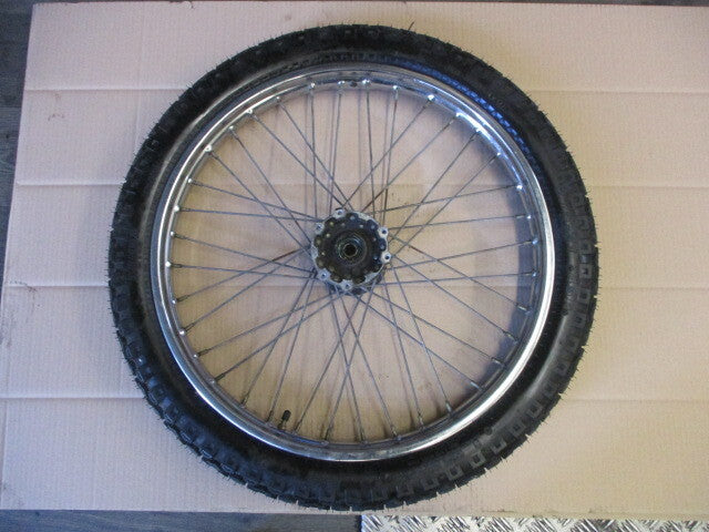 Roue avant  avec pneu peu roulé pour Yamaha 125 DTLC - 34X - 1HR - 57U