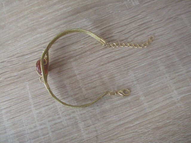 Bracelet "4 brins"  en or végétal de la réserve naturelle du Jalapao - Brésil