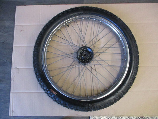 Roue avant  avec pneu peu roulé pour Yamaha 125 DTLC - 34X - 1HR - 57U
