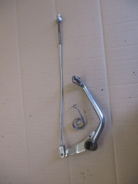 Pédale de frein chromée + tige + ressort pour Yamaha 125 AT1 - AT2