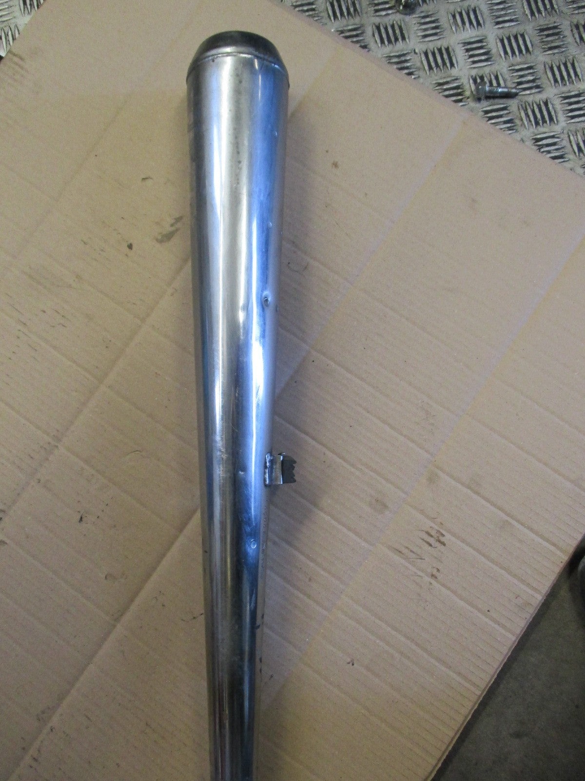 Pot d'échappement gauche SANKEI 2022 pour Honda 125 CBT - CB125T - 125 Twin