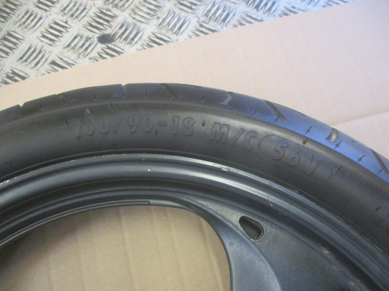 Roues avant + arrière pneu CONTINENTAL très peu roulé Yamaha 125 TDR - 4FU - 5AE