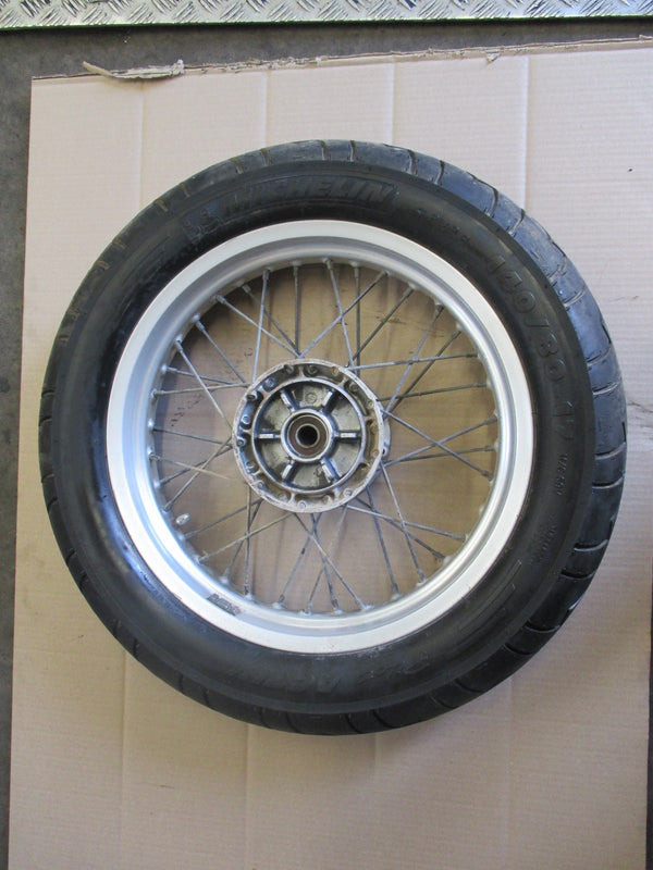 Roue arrière avec pneu Michelin très peu roulé pour Suzuki 650 XF Freewind