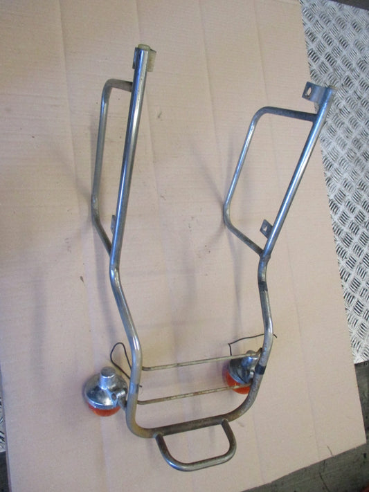 Grand porte bagage + clignotants arrières pour Honda 125 CBT - CB125T - 125 Twin