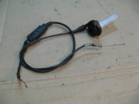 Poignée d'accélérateur + cables pour Yamaha 125 DTRE - 3MB - 4BL avec demarreur