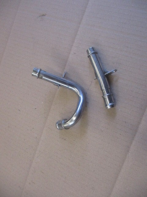 Tuyauteries d'eau rigides chromées pour Honda 750 Africa twin - XRV - RD04