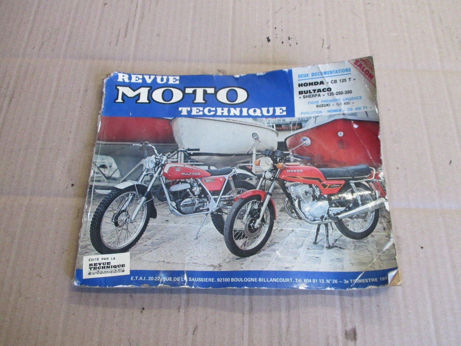 Revue technique pour Honda 125 CBT - CB125T - 125 Twin